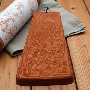 Vtg Hill Design Inc. 1993 Beautiful Bread Terracotta Bread Warmer Embossed Clay